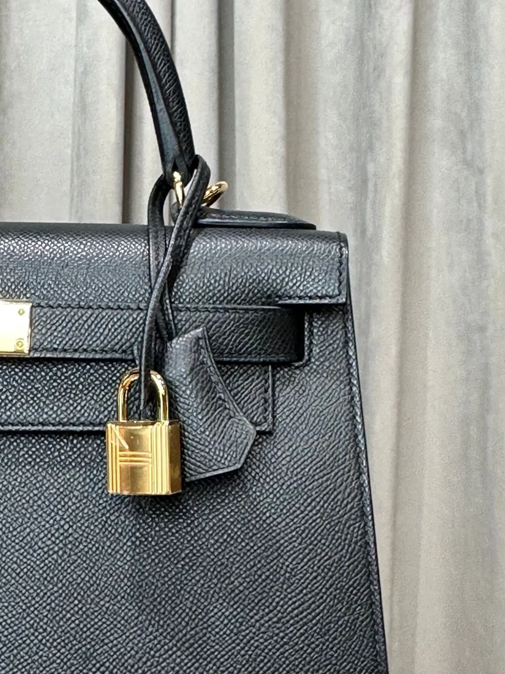 Pre-owned Hermes 2024 Kelly 28 Sellier Tote Bag In Black