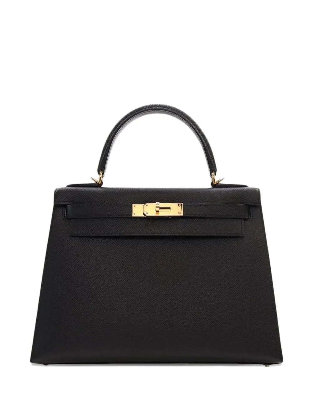 Pre-owned Hermes 2024 Kelly 28 Sellier Tote Bag In Black