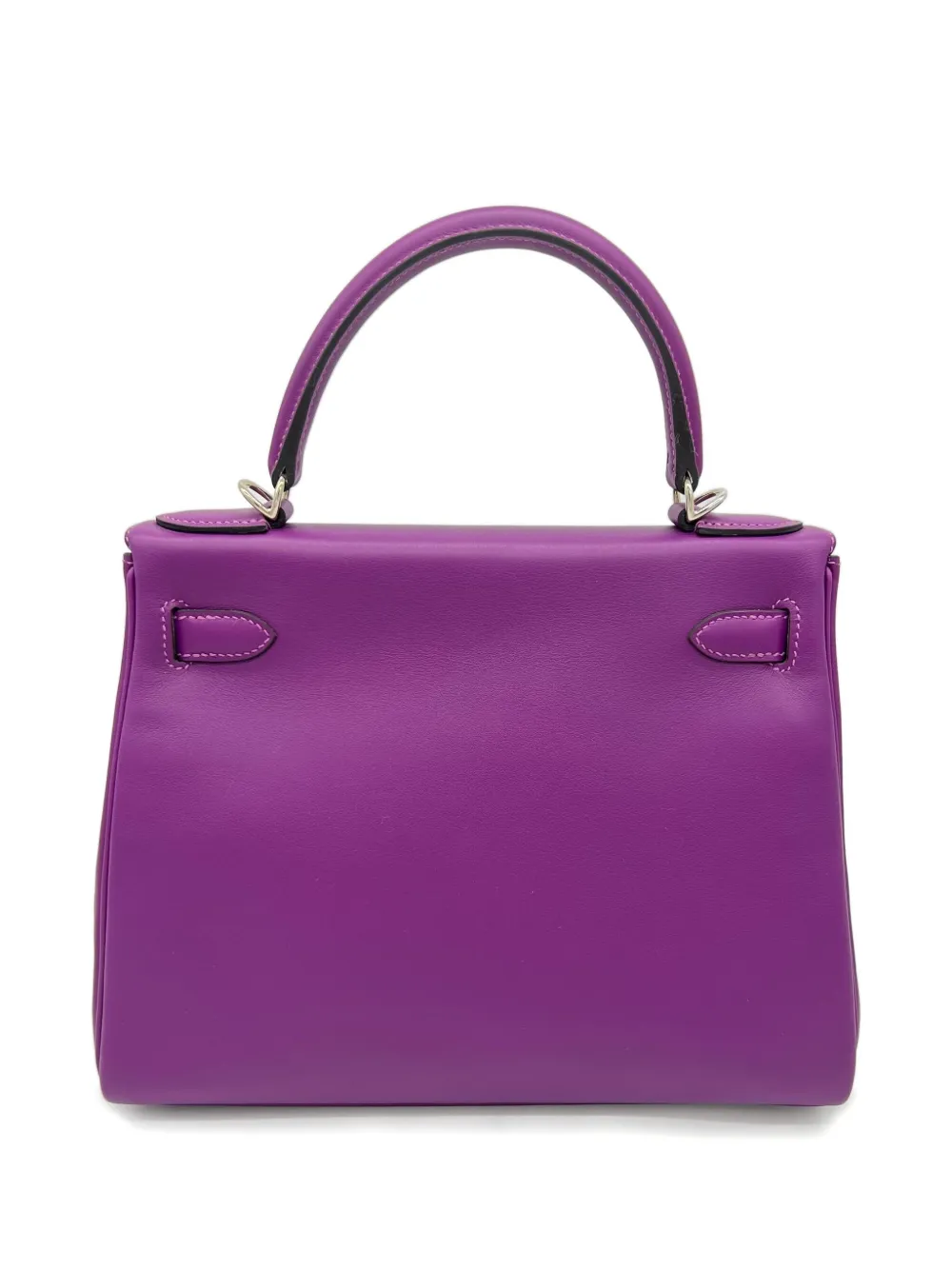 Pre-owned Hermes 2018 Kelly 28 Tote Bag In Purple