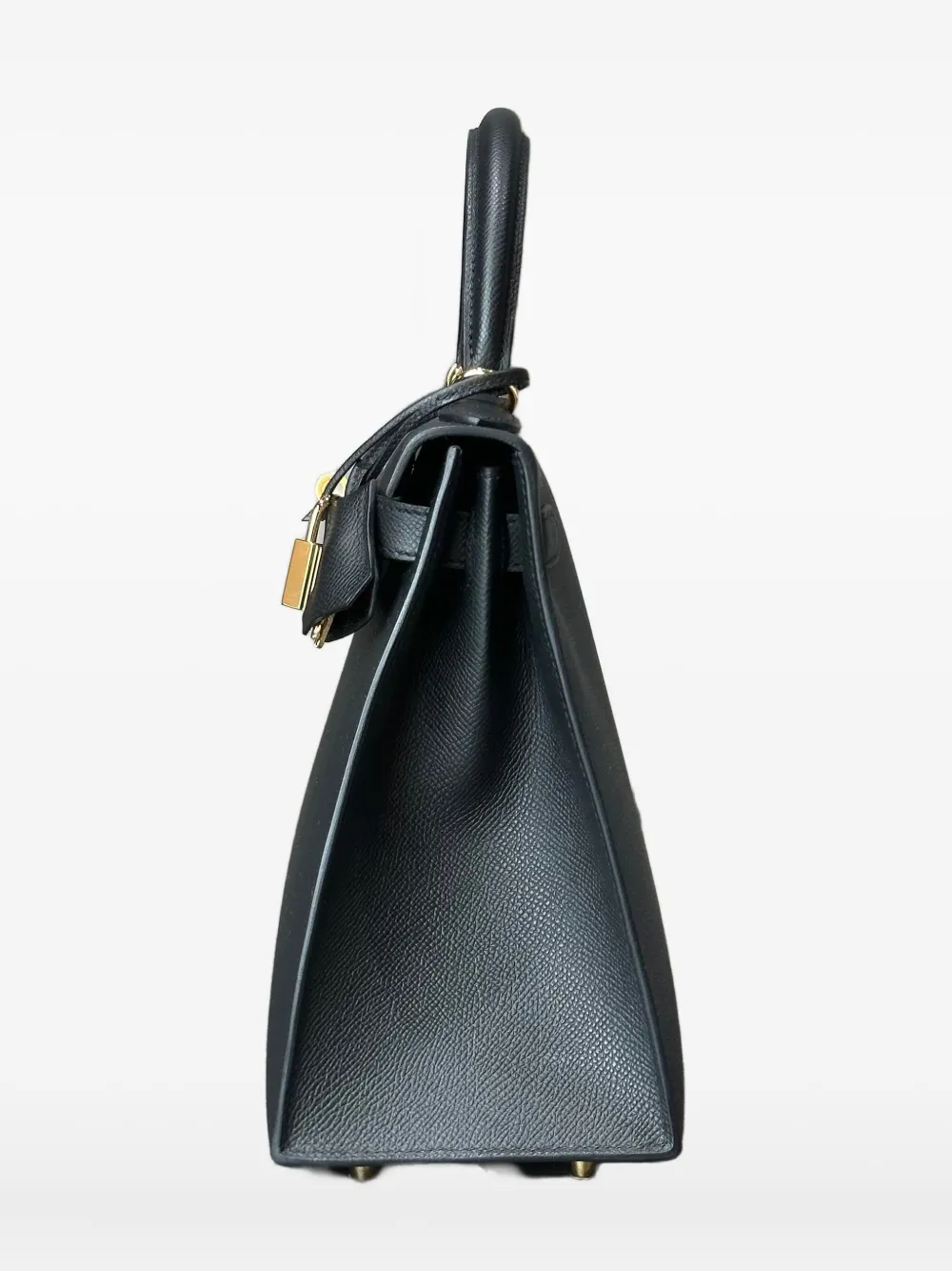 Pre-owned Hermes 2025 Kelly 28 Sellie Tote Bag In Black