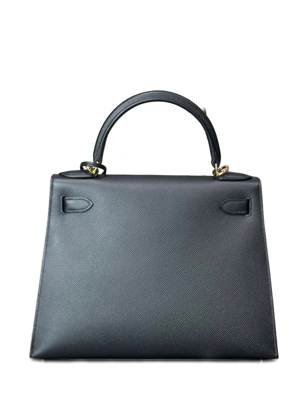 Pre-owned Hermes 2025 Kelly 28 Sellie Tote Bag In Black
