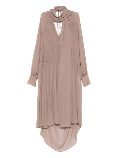 Erika Cavallini  vestido midi con diseño drapeado