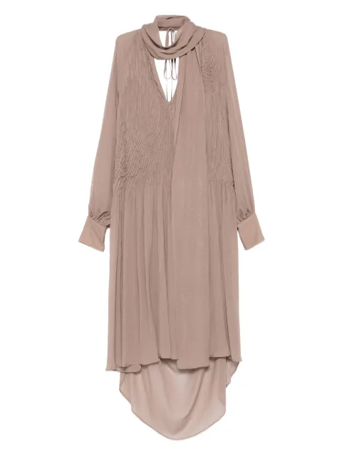 Erika Cavallini  vestido midi con diseño drapeado