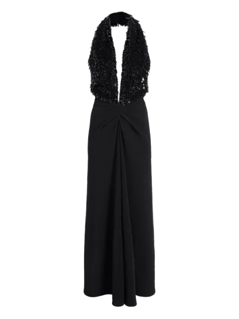 Proenza Schouler fringed twisted-detail dress