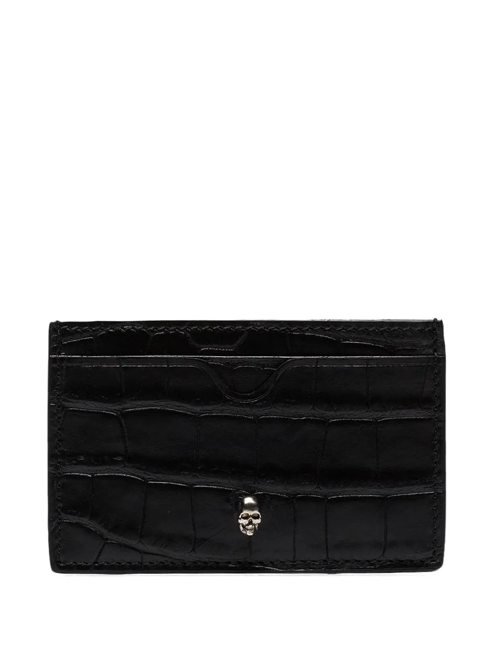 Alexander McQueen skull-embossed cardholder | Black | Image 1