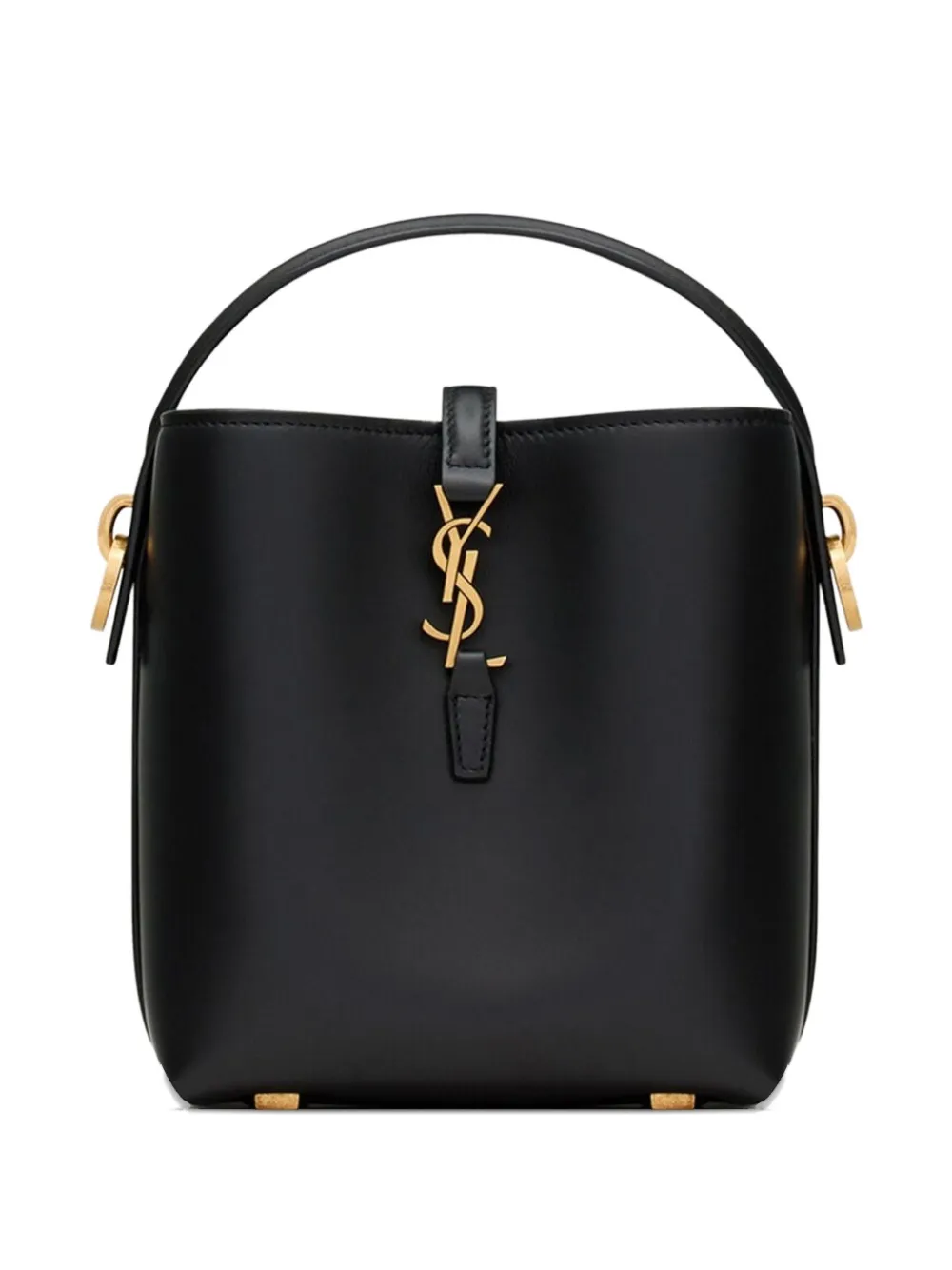 Saint Laurent "Le 37" tas met logoplakkaat Zwart