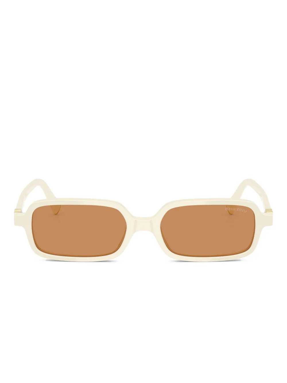 Miu Miu Eyewear rectangle-frame sunglasses | White | Image 1