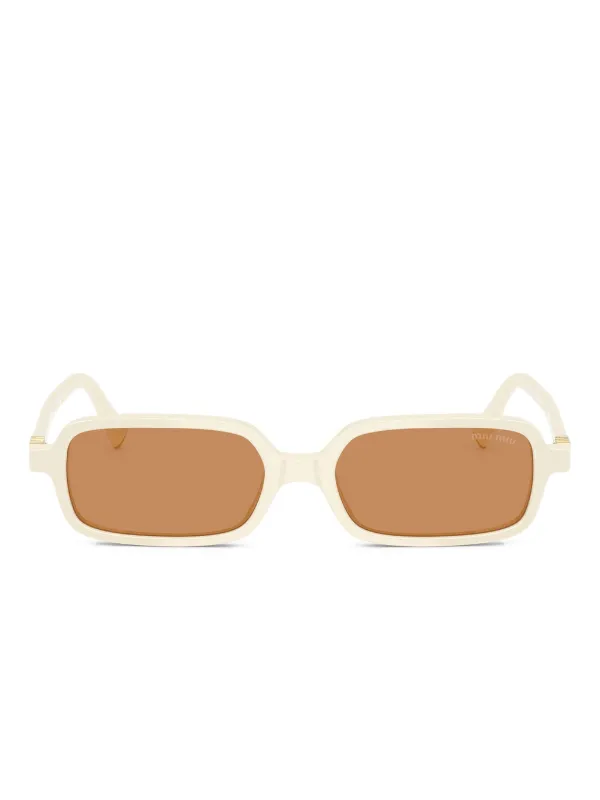 Miu Miu Eyewear スクエアフレーム サングラス | ホワイト