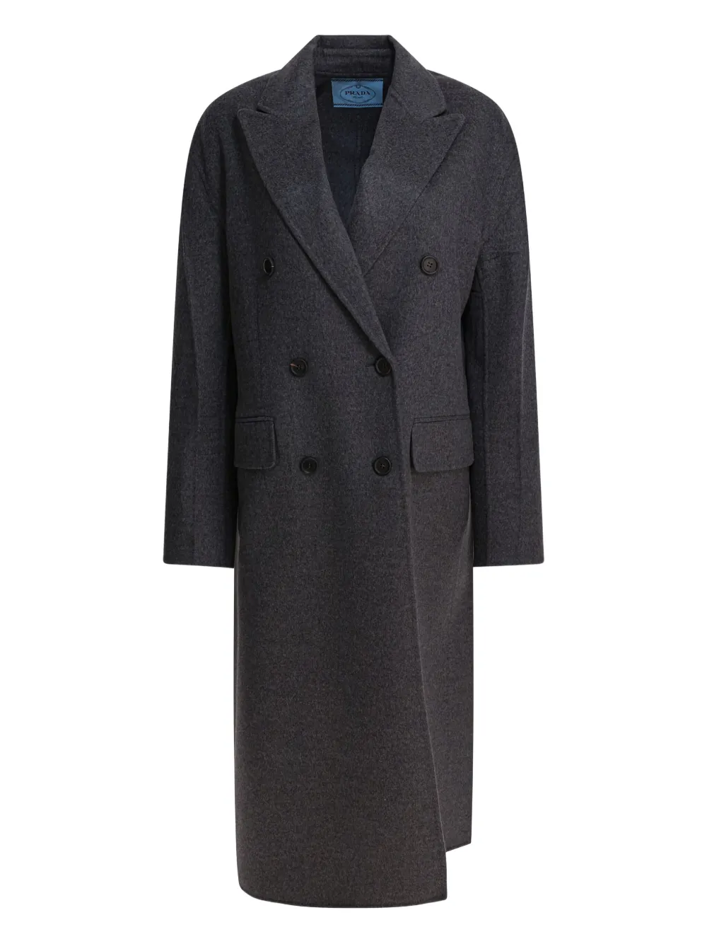 Prada double-breasted wool coat | Grey | Image 1