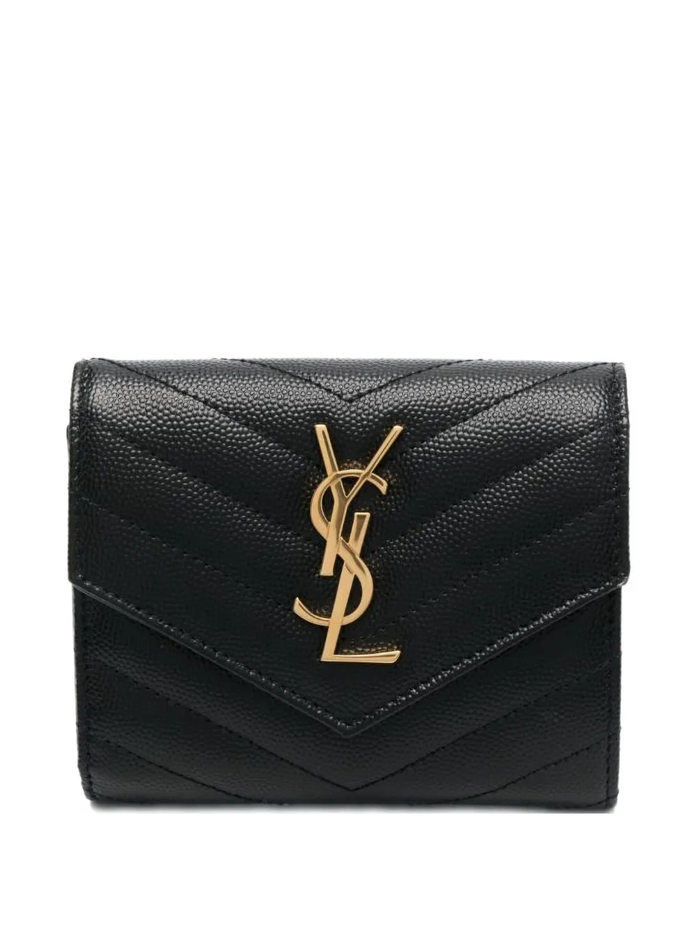 Saint Laurent matelassé leather wallet | Black | Image 1