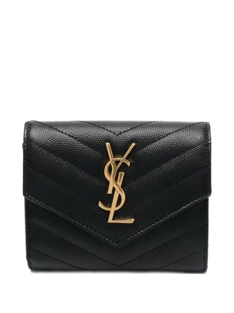 Saint Laurent matelassé leather wallet