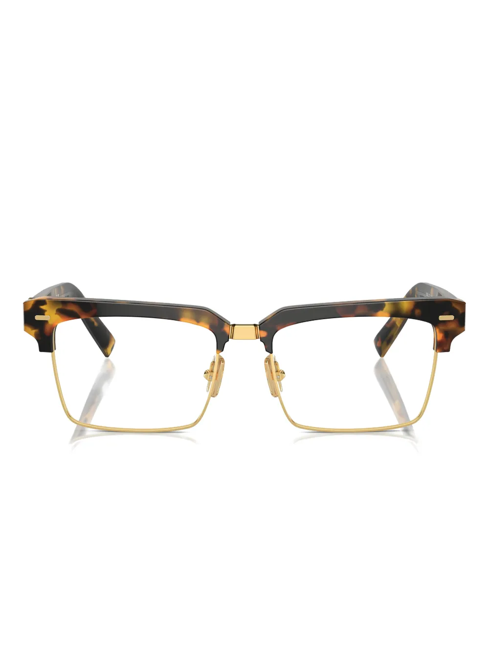 Miu Miu Eyewear geometric-frame sunglasses | Brown | Image 1