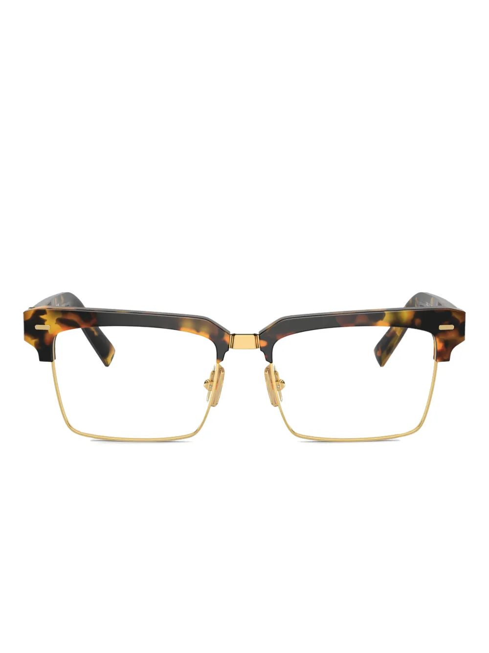Miu Miu Eyewear geometric-frame sunglasses - Marrone