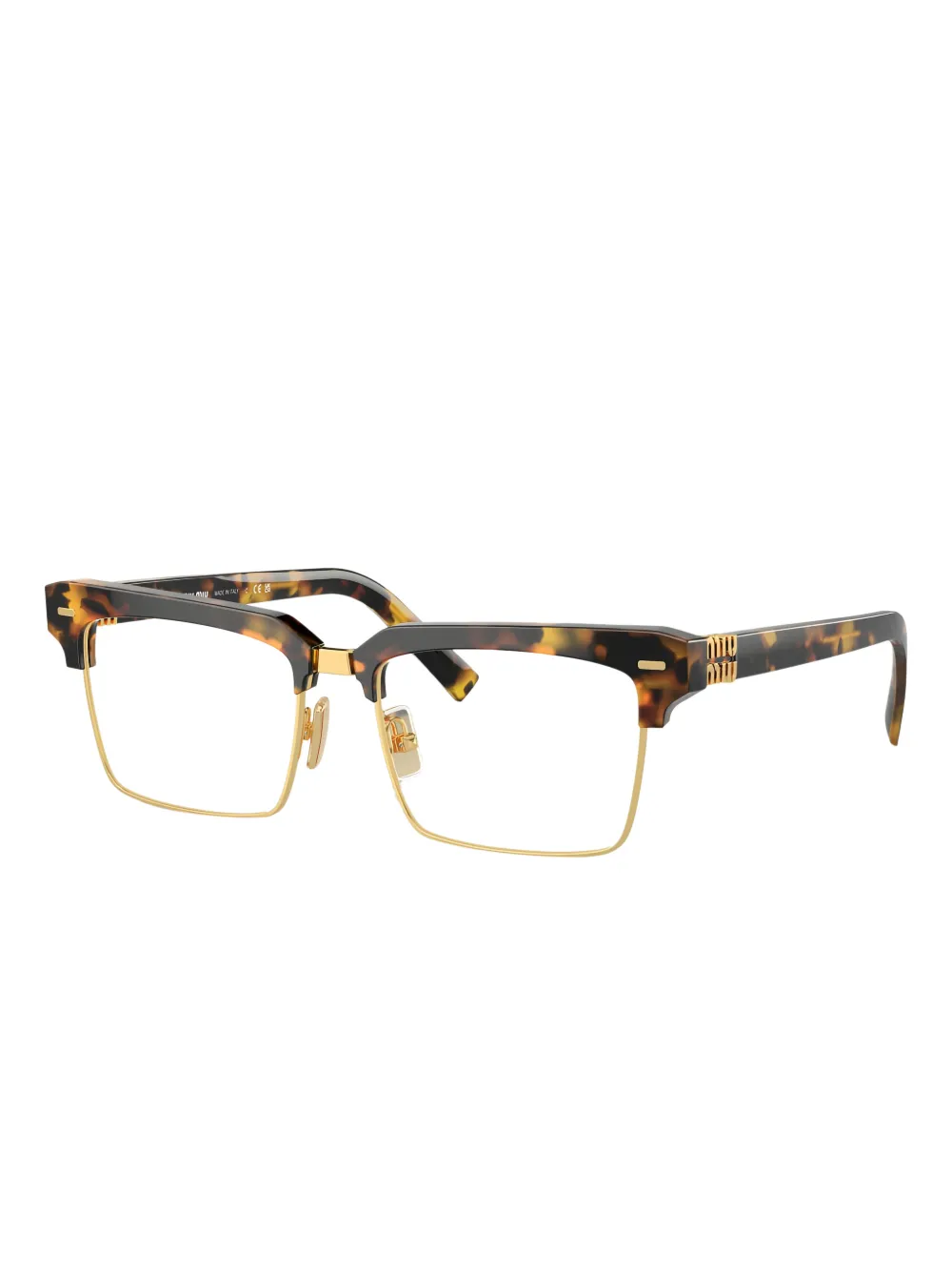 Miu Miu Eyewear Zonnebril met geometrisch montuur - Bruin
