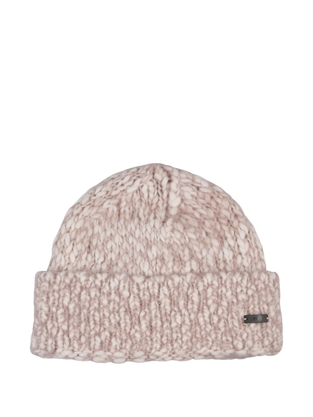Fedeli logo-plaque beanie - Toni neutri