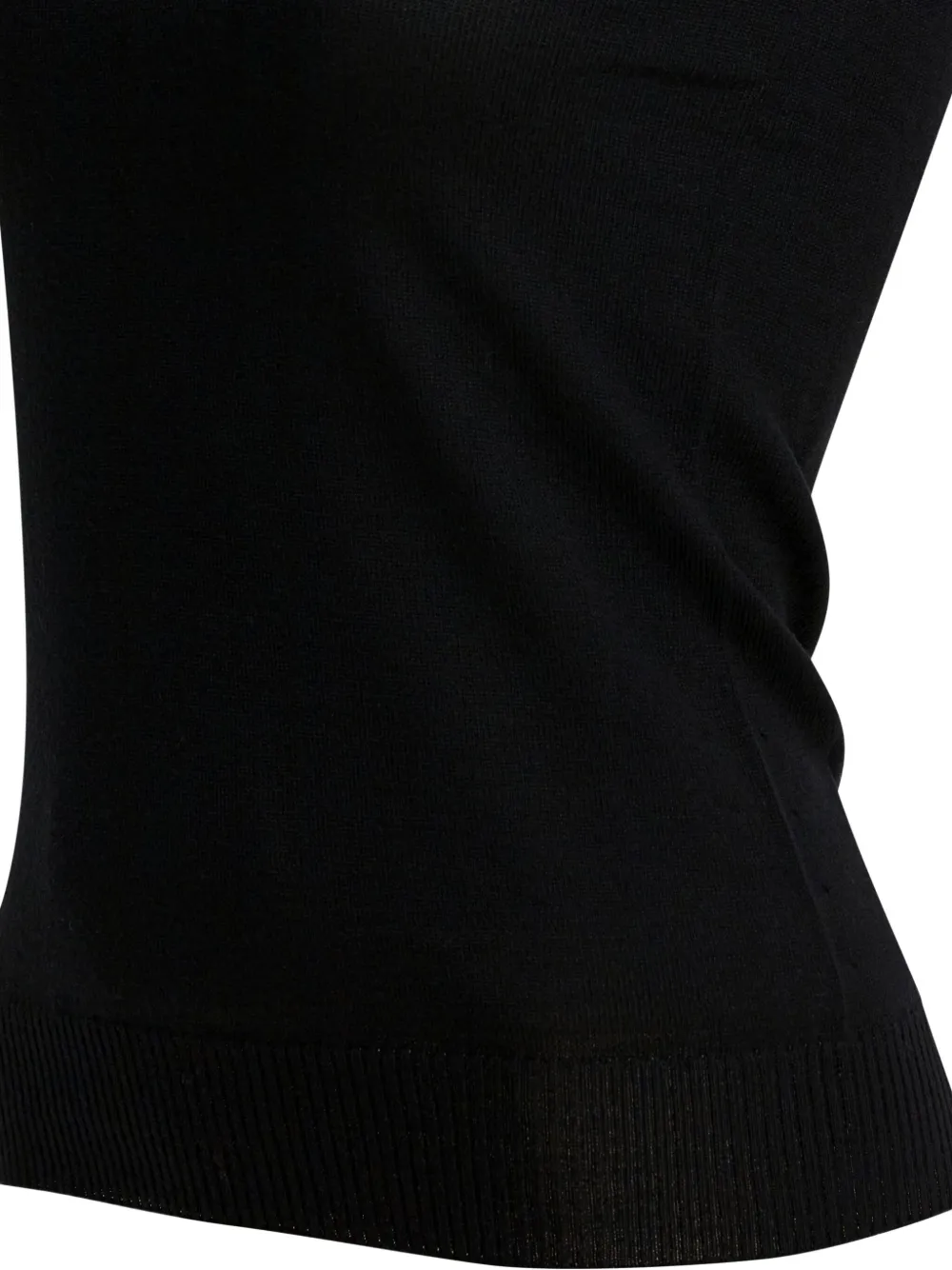 Max Mara Roll-neck Sleeveless Tank Top In Black