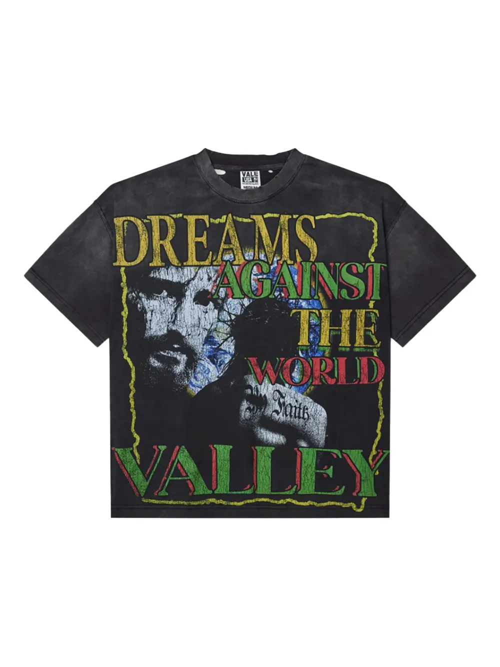 Vale Dreams Vs World T-shirt | Black | Image 1