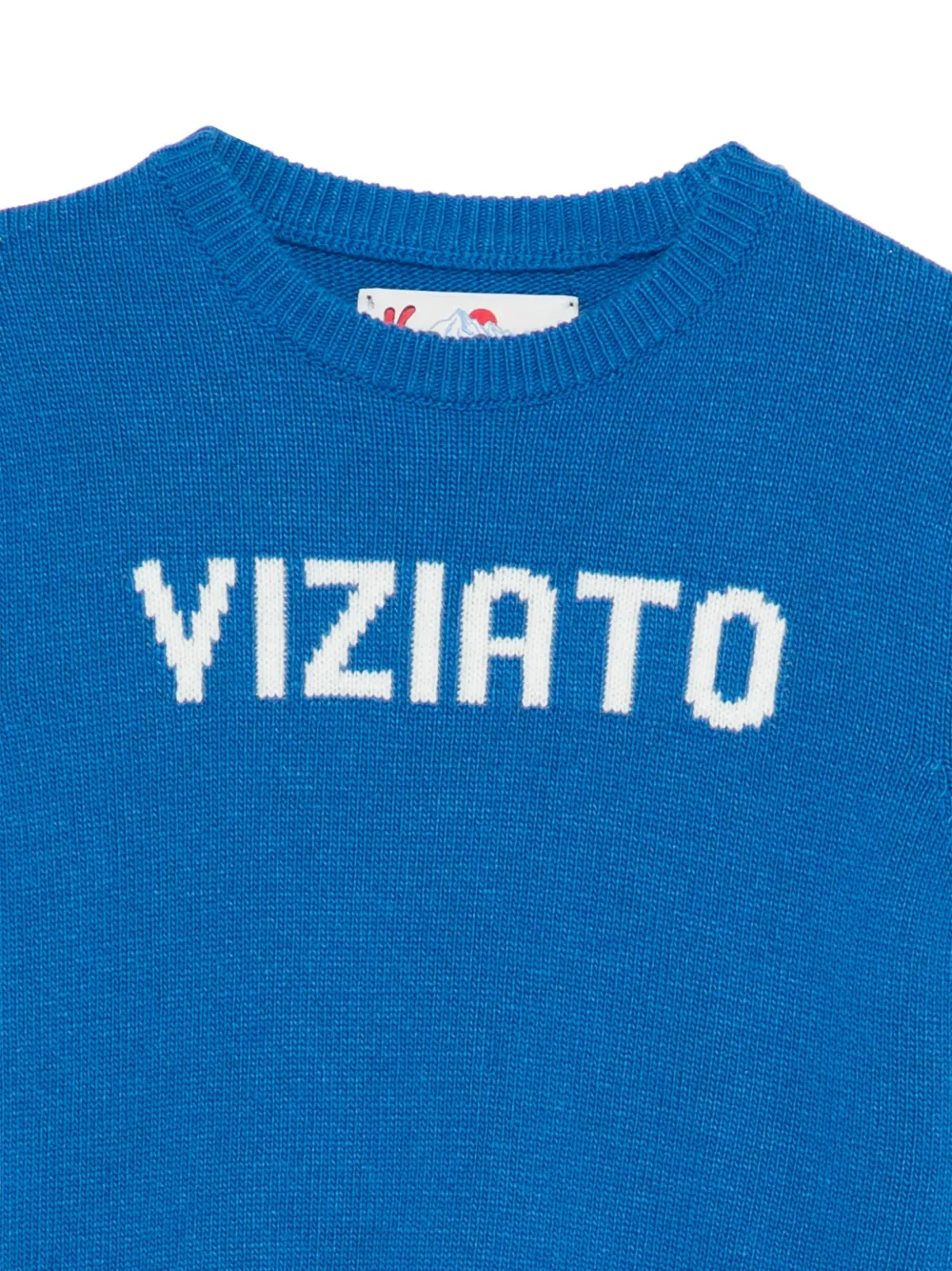 MC2 Saint Barth Kids Viziato trui met ronde hals Blauw