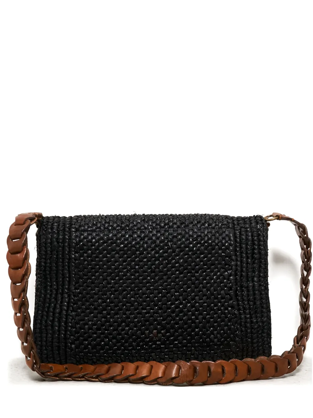 Ibeliv Milano Braided-strap Shoulder Bag In Black