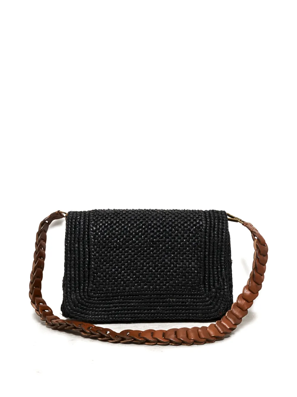 IBELIV Milano braided-strap shoulder bag - Zwart