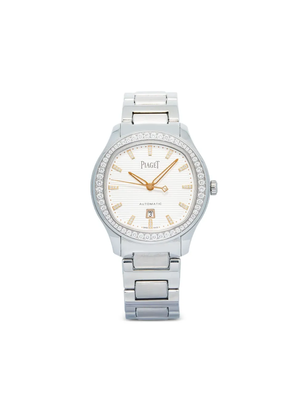 Pre-owned Piaget Polo Date 36mm In Silver