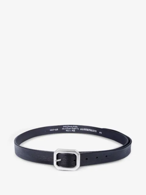 ALBERTO LUTI rectangular-buckle leather belt