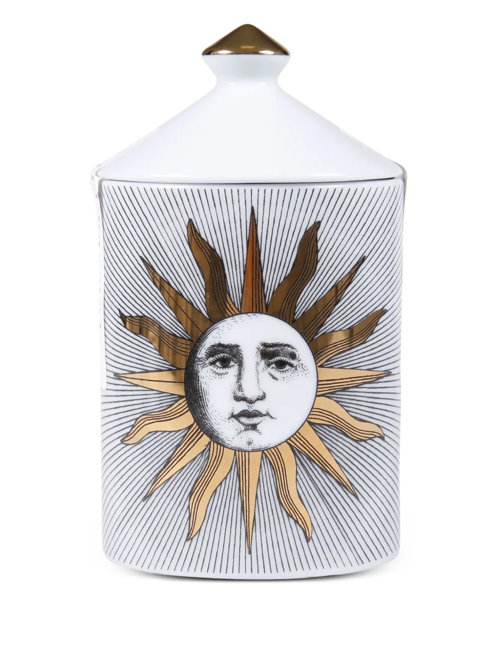 Fornasetti Se Poi scented candle (15cm x 9cm) | White | Image 1