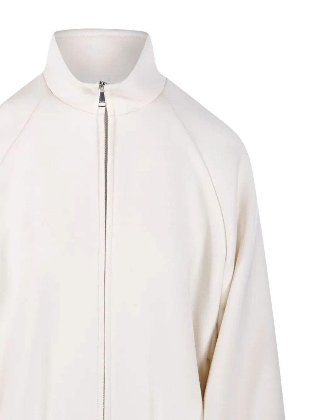 Max Mara Long-sleeved Casual Jacket In White