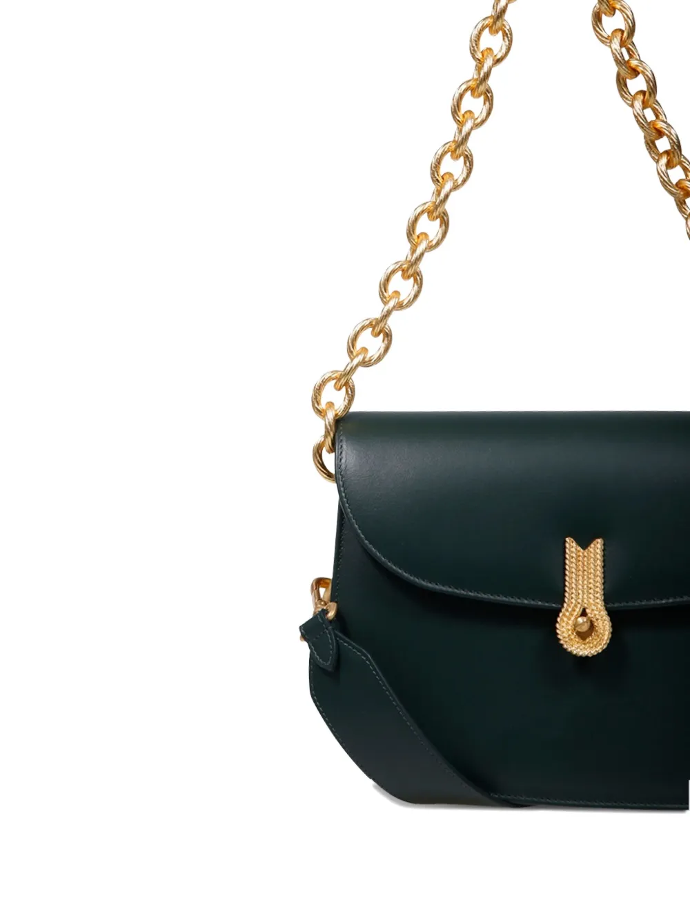 Amato Daniele Chain-strap Shoulder Bag In Green