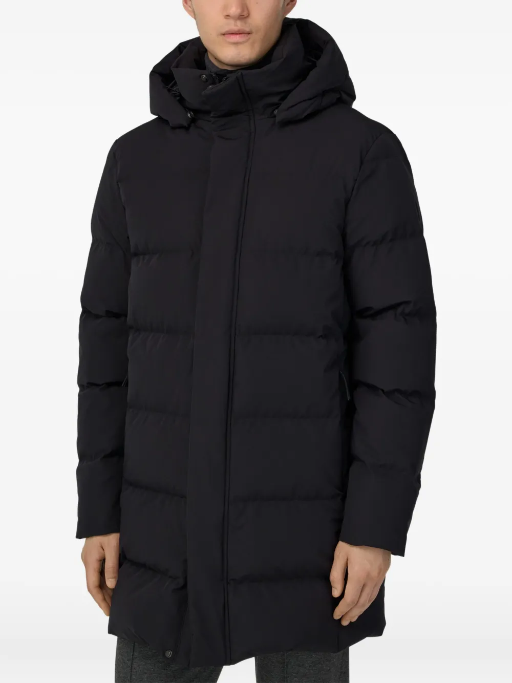 Boggi Milano Gewatteerde jas Zwart