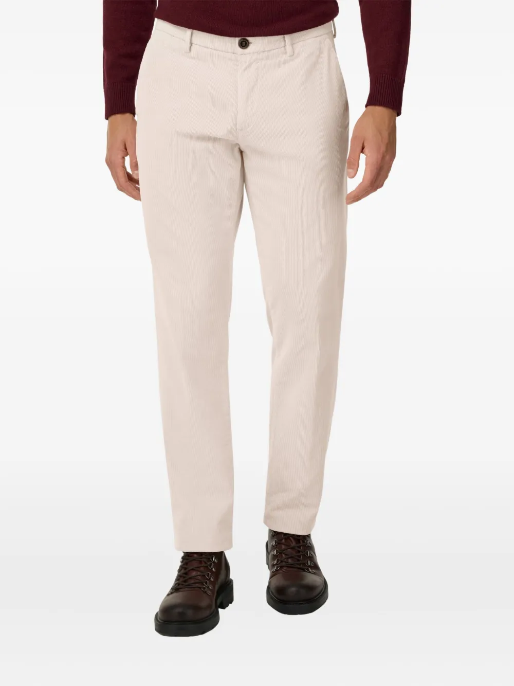 Boggi Milano Ribfluwelen broek Grijs