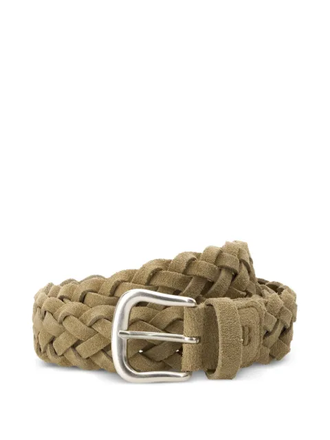 Boggi Milano woven suede belt