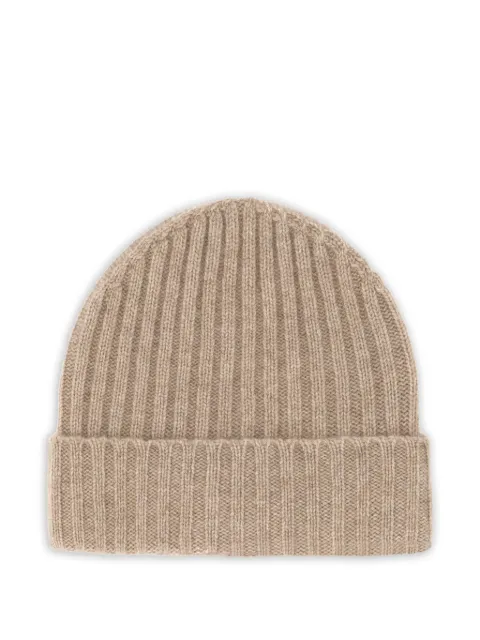 Boggi Milano gorro de cachemira tejido de canalé