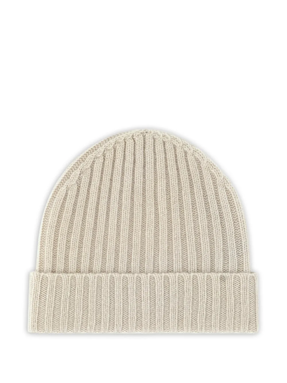 Boggi Milano ribbed cashmere beanie hat | White | Image 1