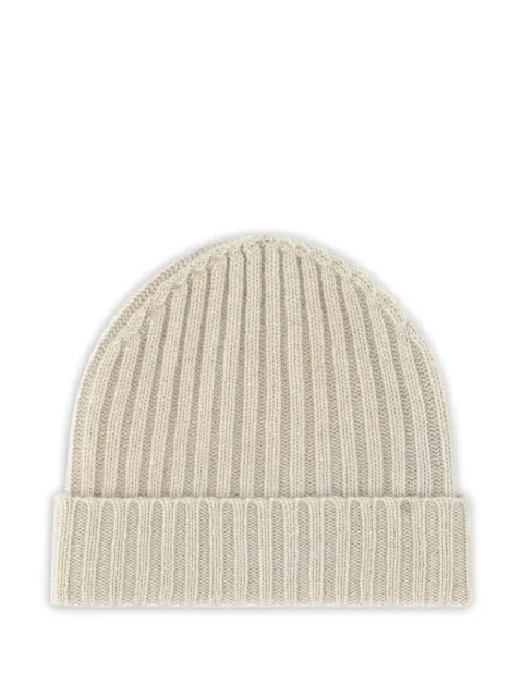 Boggi Milano gorro de cachemira tejido de canalé