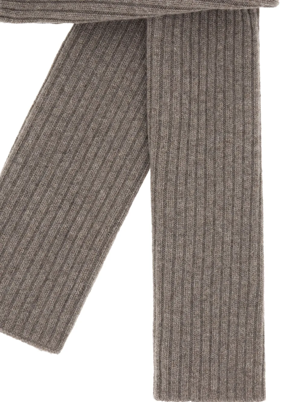 Boggi Milano Geribbelde sjaal Bruin