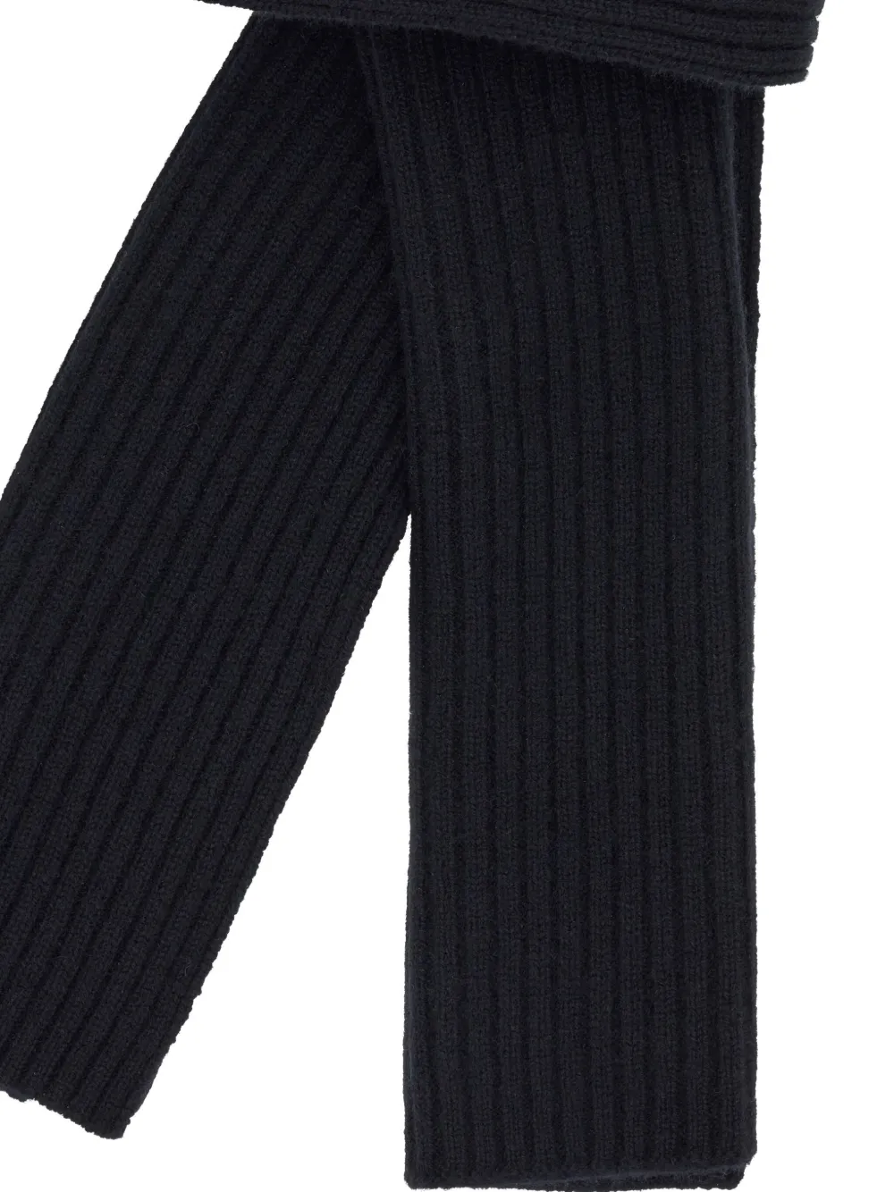 Boggi Milano Geribbelde sjaal Zwart