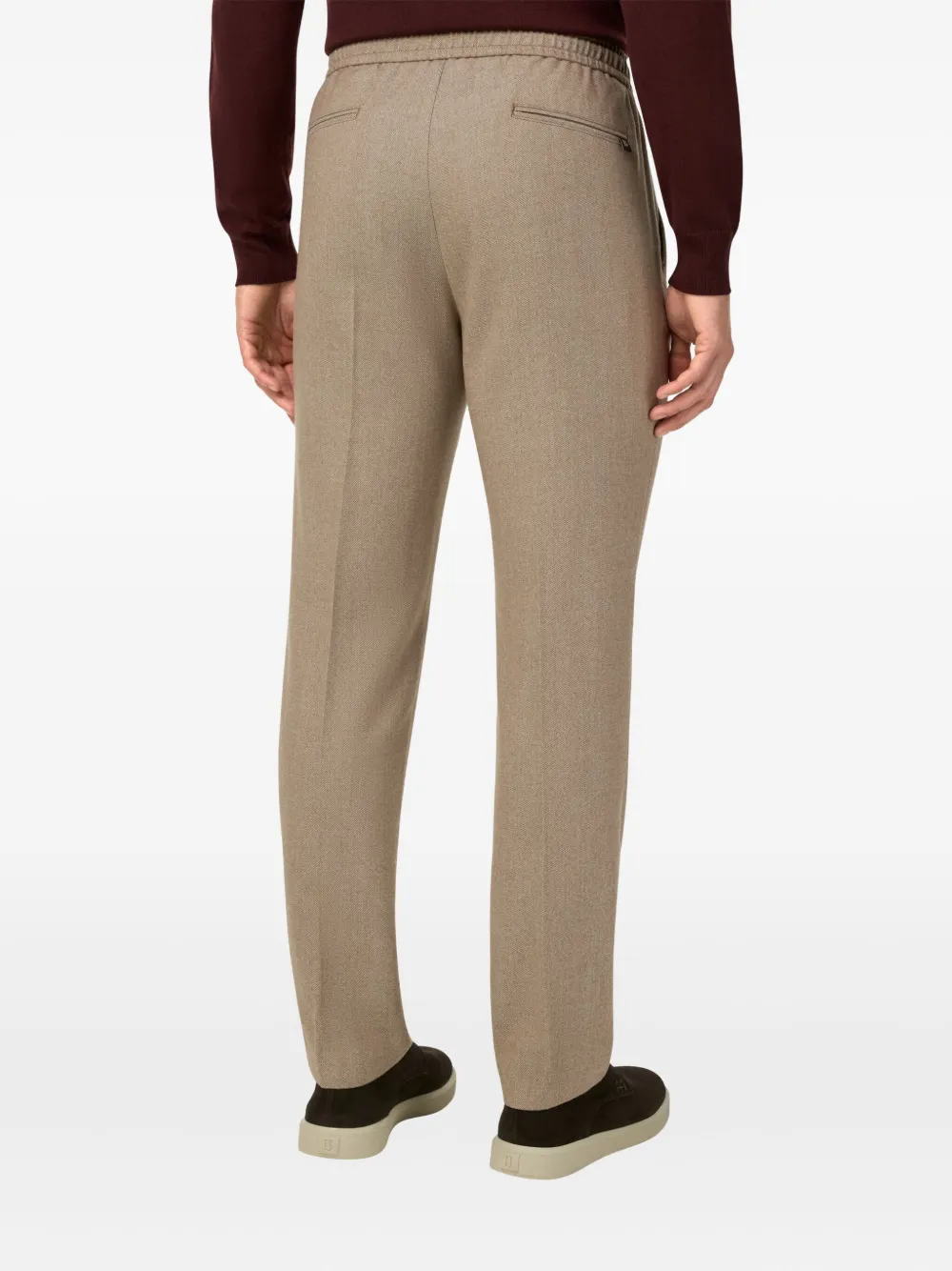 Boggi Milano City broek met trekkoord Beige