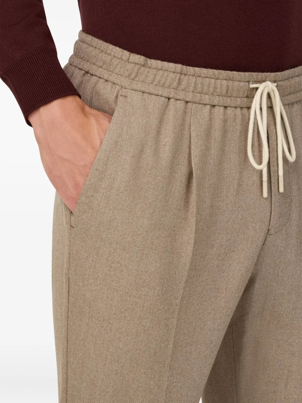 Boggi Milano City broek met trekkoord Beige