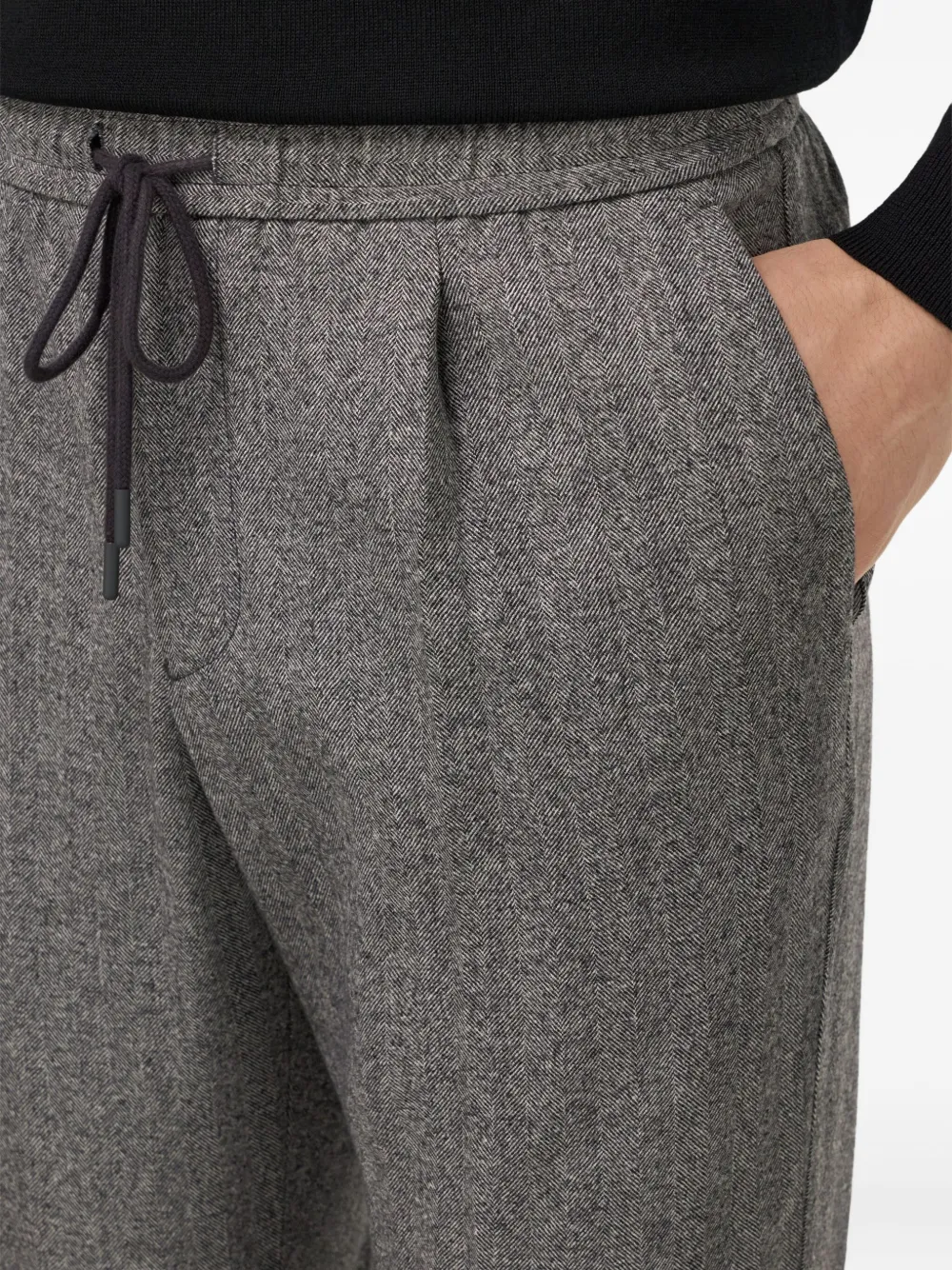 Boggi Milano City broek met trekkoord Grijs