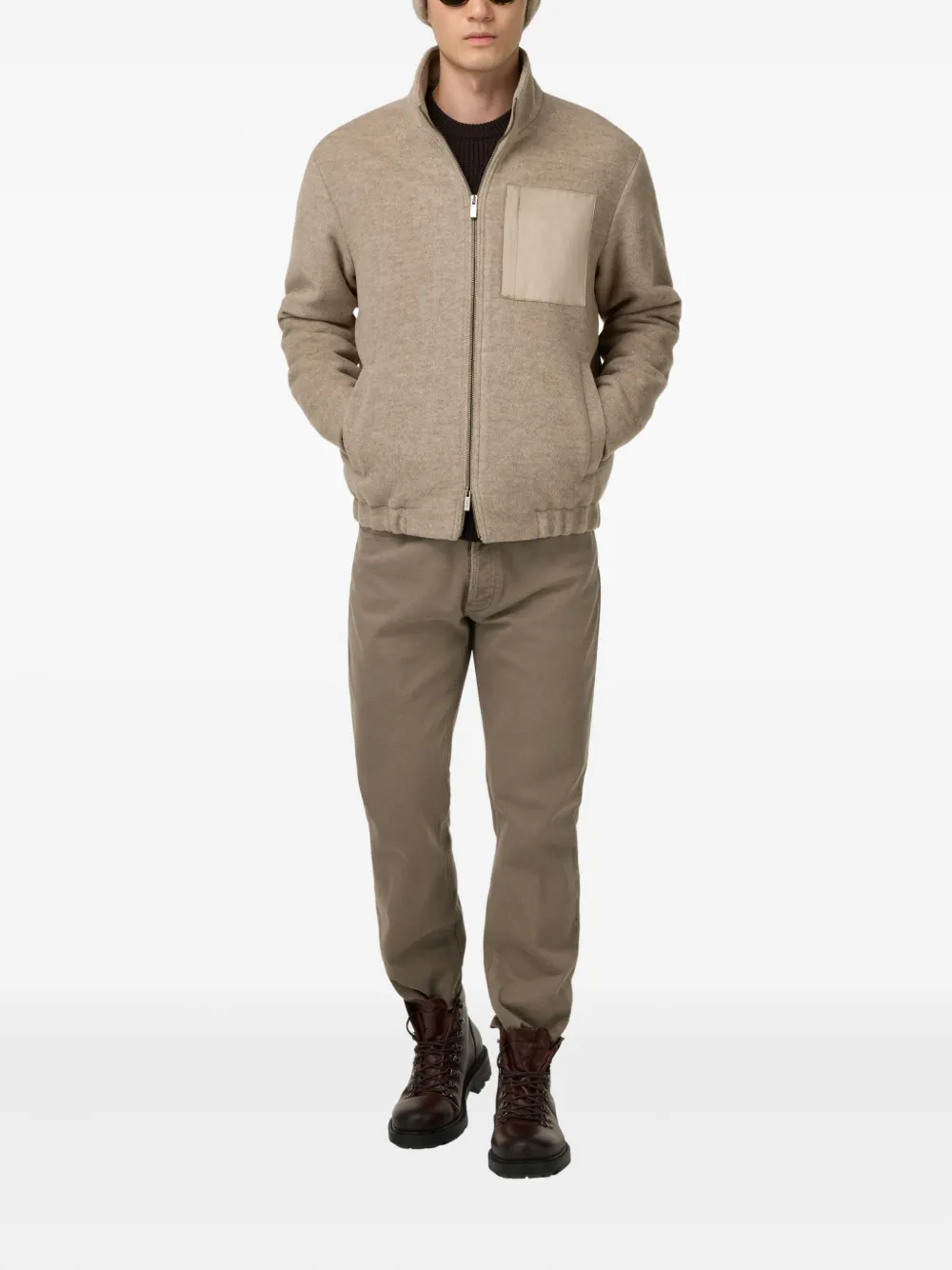 Boggi Milano patch-pocket wool bomber jacket | Bomber Jackets | Image 2