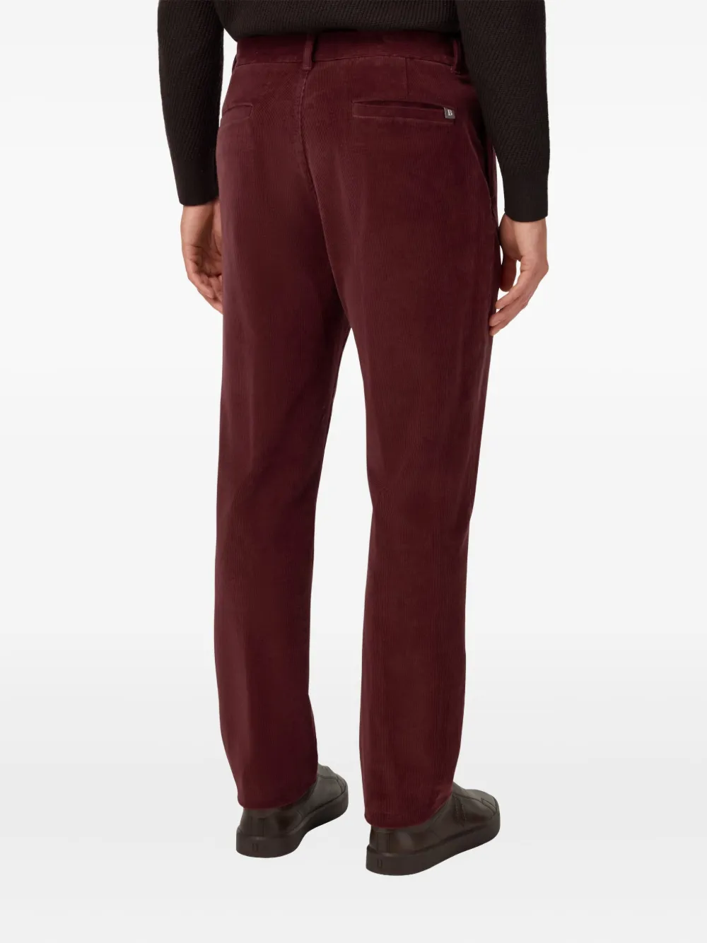 Boggi Milano Ribfluwelen broek Rood