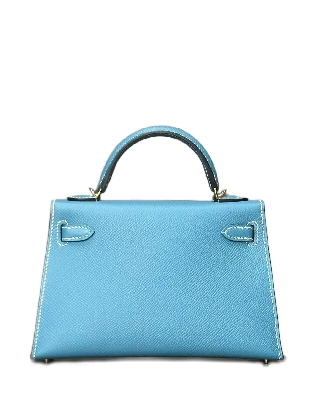 Pre-owned Hermes 2023 Mini Kelly Sellier 20 Tote Bag In Blue