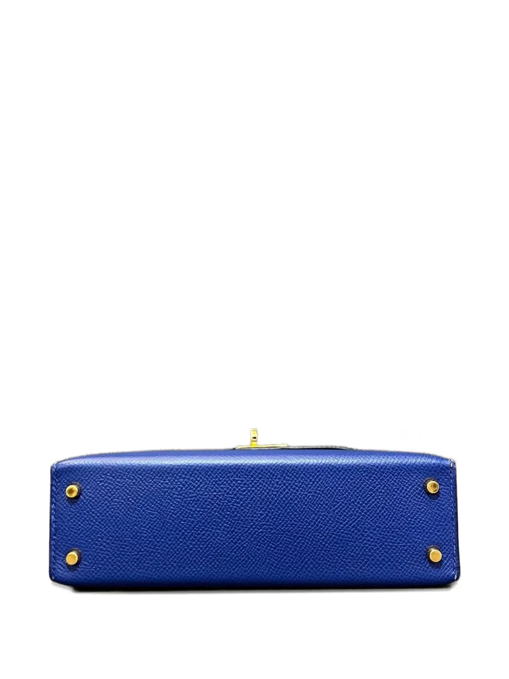 Pre-owned Hermes Mini Kelly Sellier 20 Tote Bag In Blue