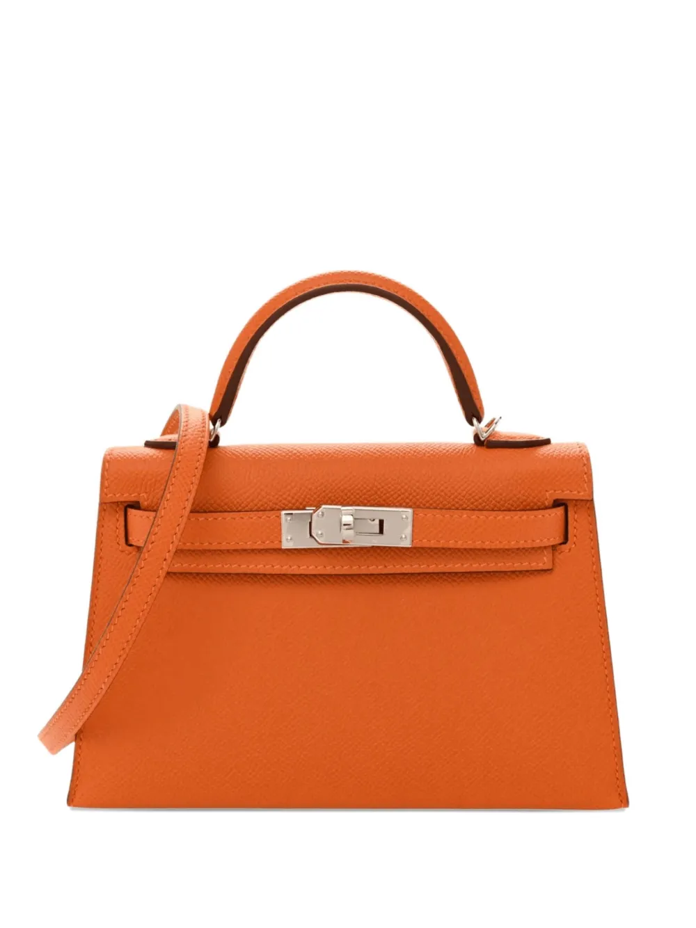 Hermès Pre-Owned 2024 mini Kelly Sellier 20 Epsom tote bag | Orange | Image 1
