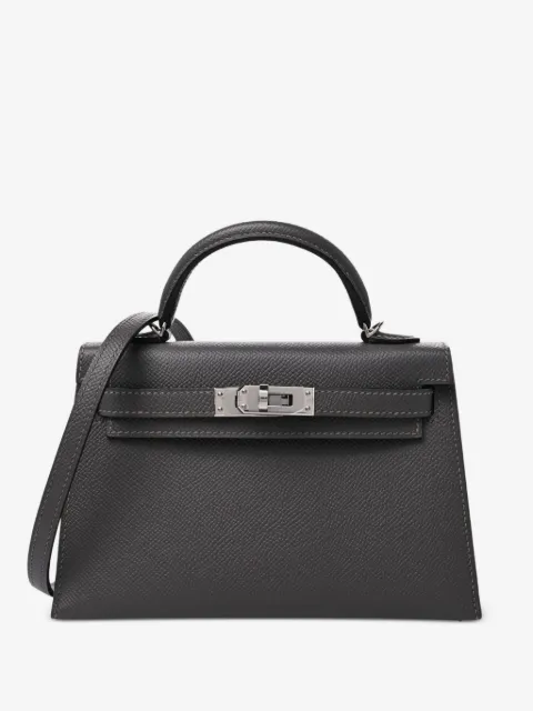Hermès Pre-Owned 2025 mini Kelly Sellier 20 Verso Epsom-leather palladium-hardware tote bag