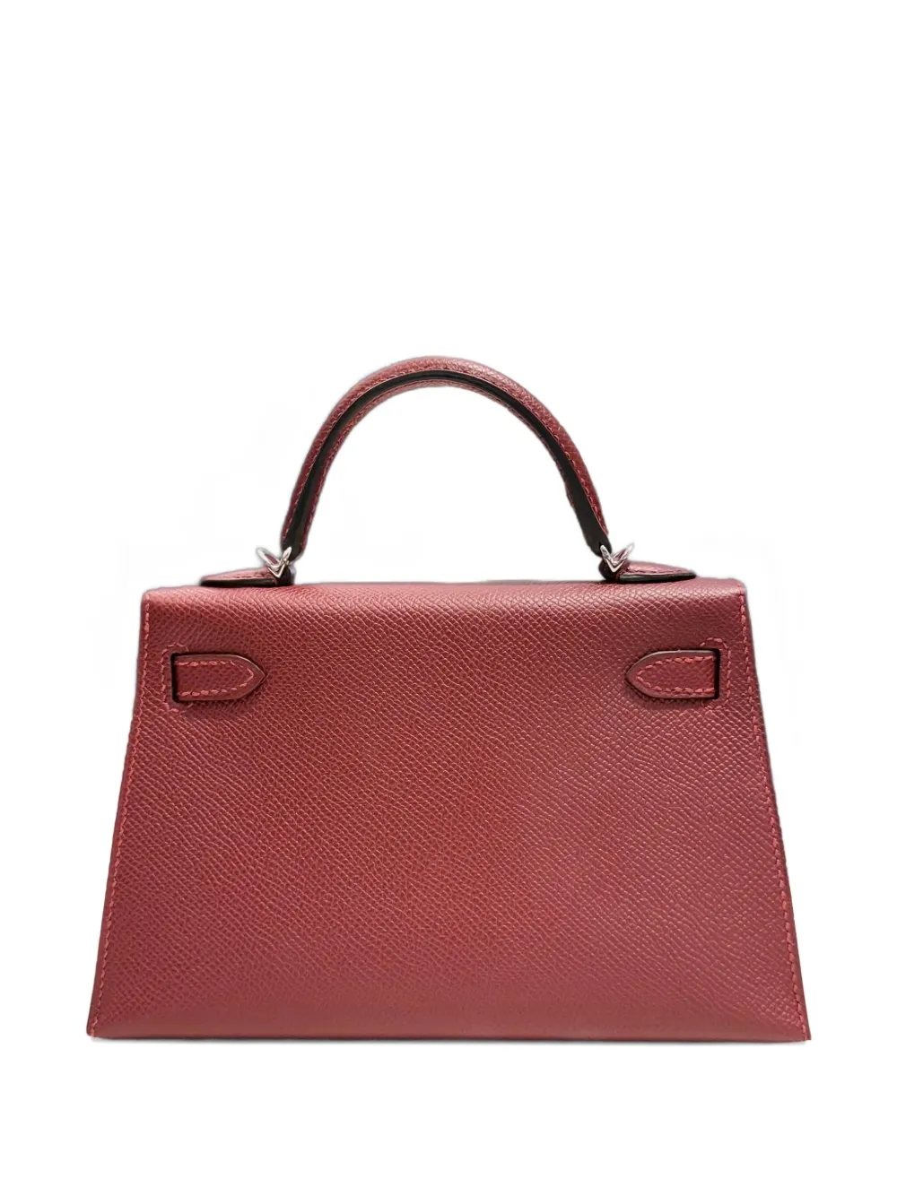 Pre-owned Hermes 2024 Mini Kelly 20 Tote Bag In Red