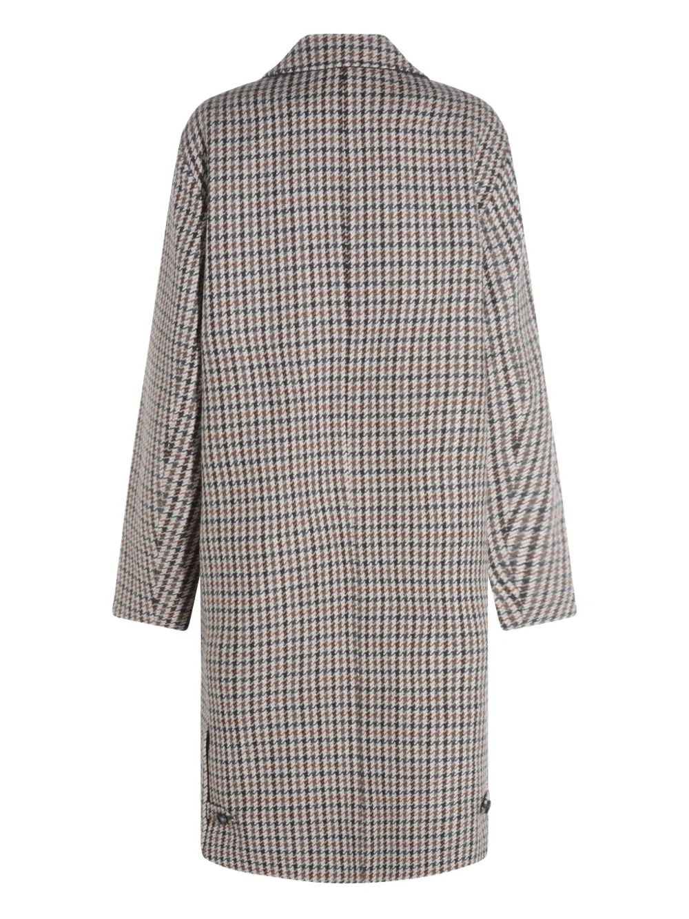 Mackage Houndstooth-pattern Coat In Brown