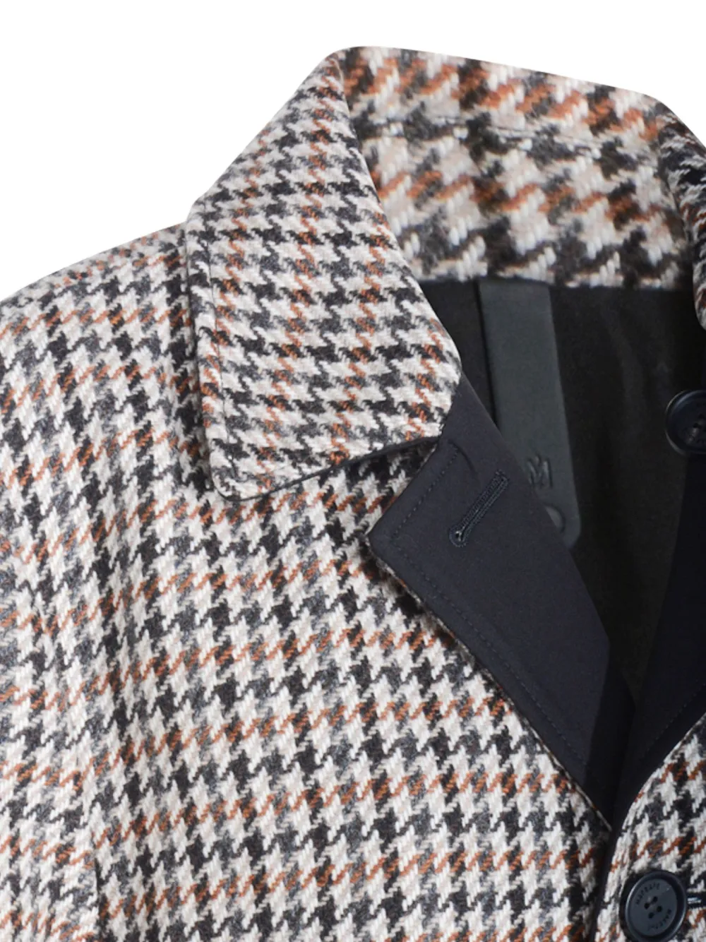 Mackage Houndstooth-pattern Coat In Brown