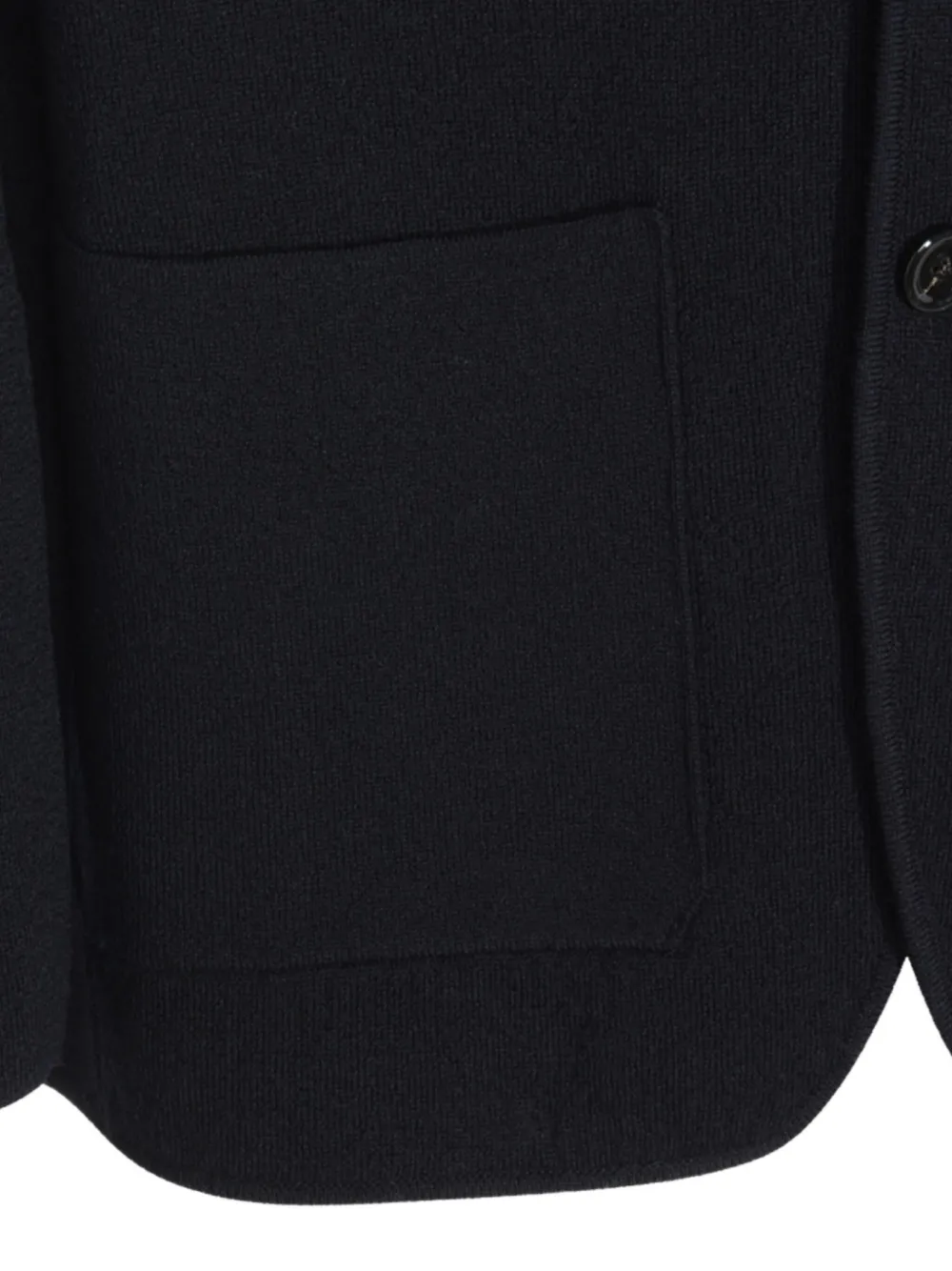 Lardini Vest van scheerwol Zwart